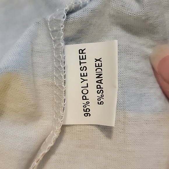 NWOT Sexy v-neck button front striped sleeveless stretchy midi dress - Picture 5 of 7